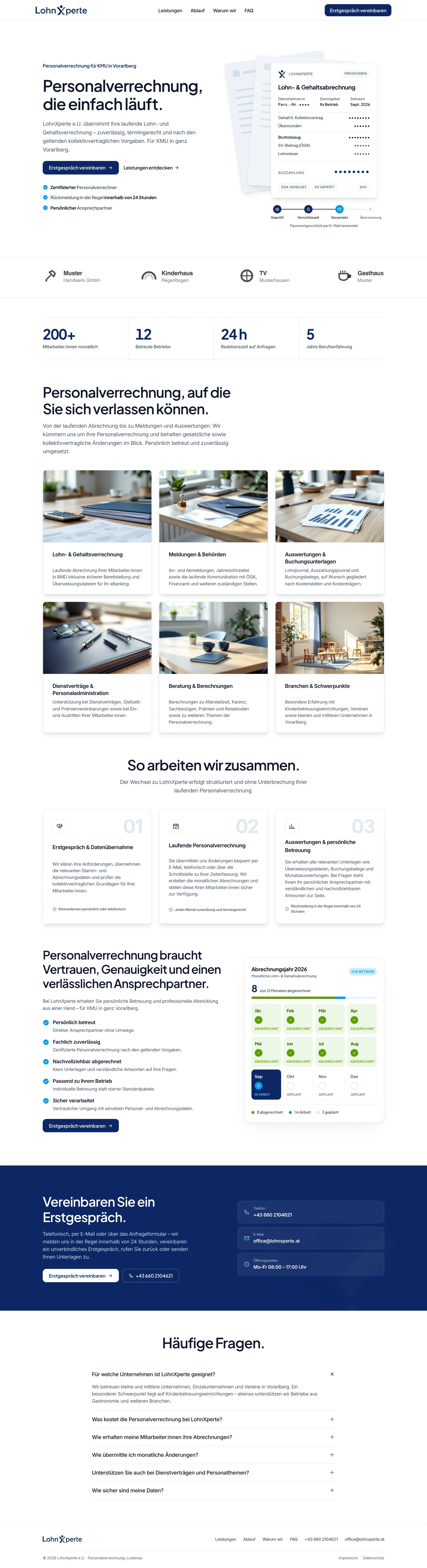 LohnXperte, ganze Seite am Desktop